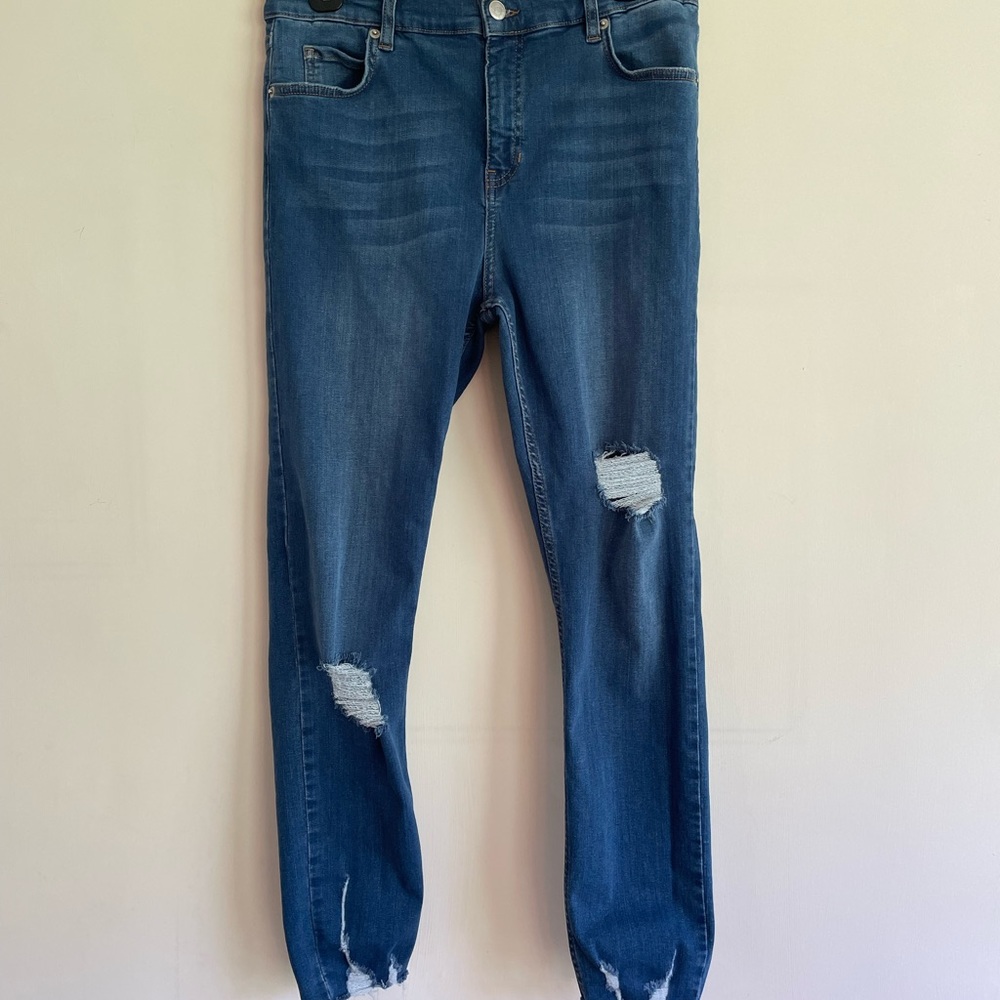 Free People High Rise Skinny Jeans medium wash Size 31R